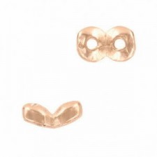 Cymbal ™ DQ metall Side bead Kaparia für SuperDuo Perlen - Rosé Gold